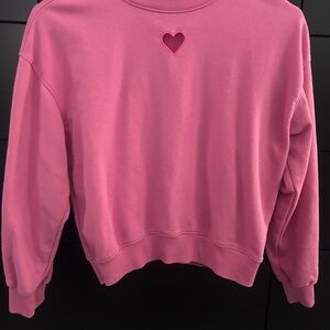 Old Navy Pink Heart Detail Sweatshirt